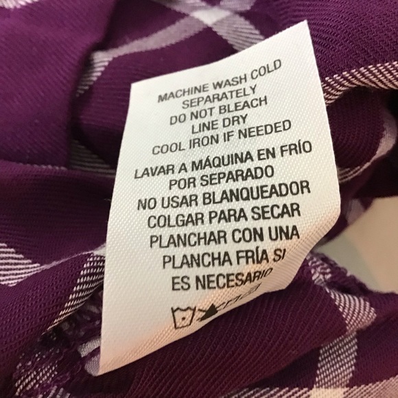 Purple button tunic top - Picture 5 of 7